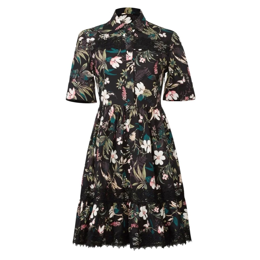 Kate Spade Lace Botanical Poplin Dress